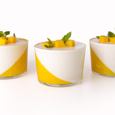 vanilla & mango panna cotta