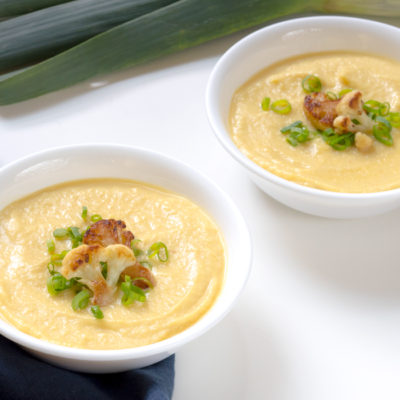 blended cauliflower soup